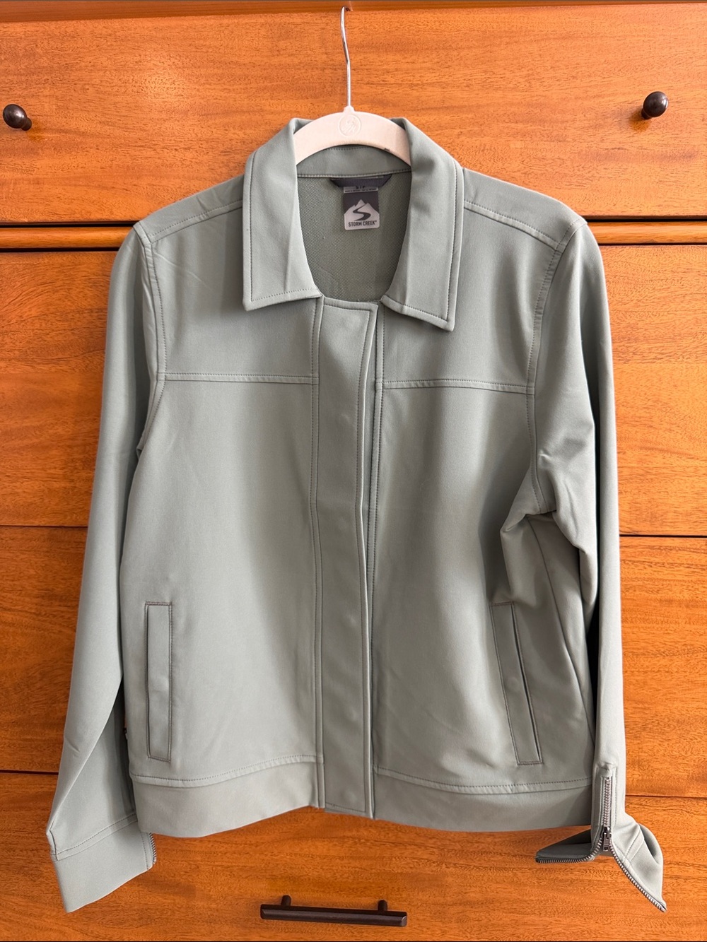 Light Sage Women's Lightweight Jacket sage - Casual Zip Shirt Jacket